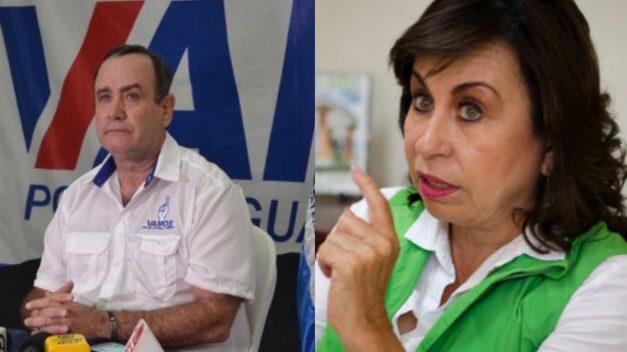 Sandra Torres y Alejandro Giammattei se perfilan como candidatos presidenciales ganadores