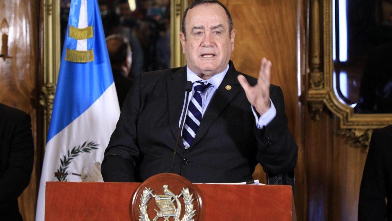 Presidente Giammattei asegura que no existen casos de guatemaltecos afectados por Coronavirus