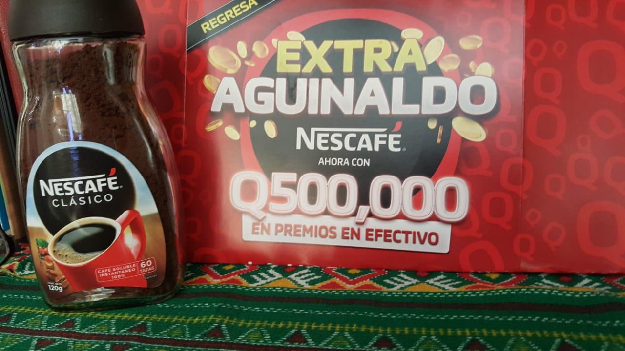Regresa Extra Aguinaldo de Nescafé que repartirá 500 mil quetzales en premios en efectivo